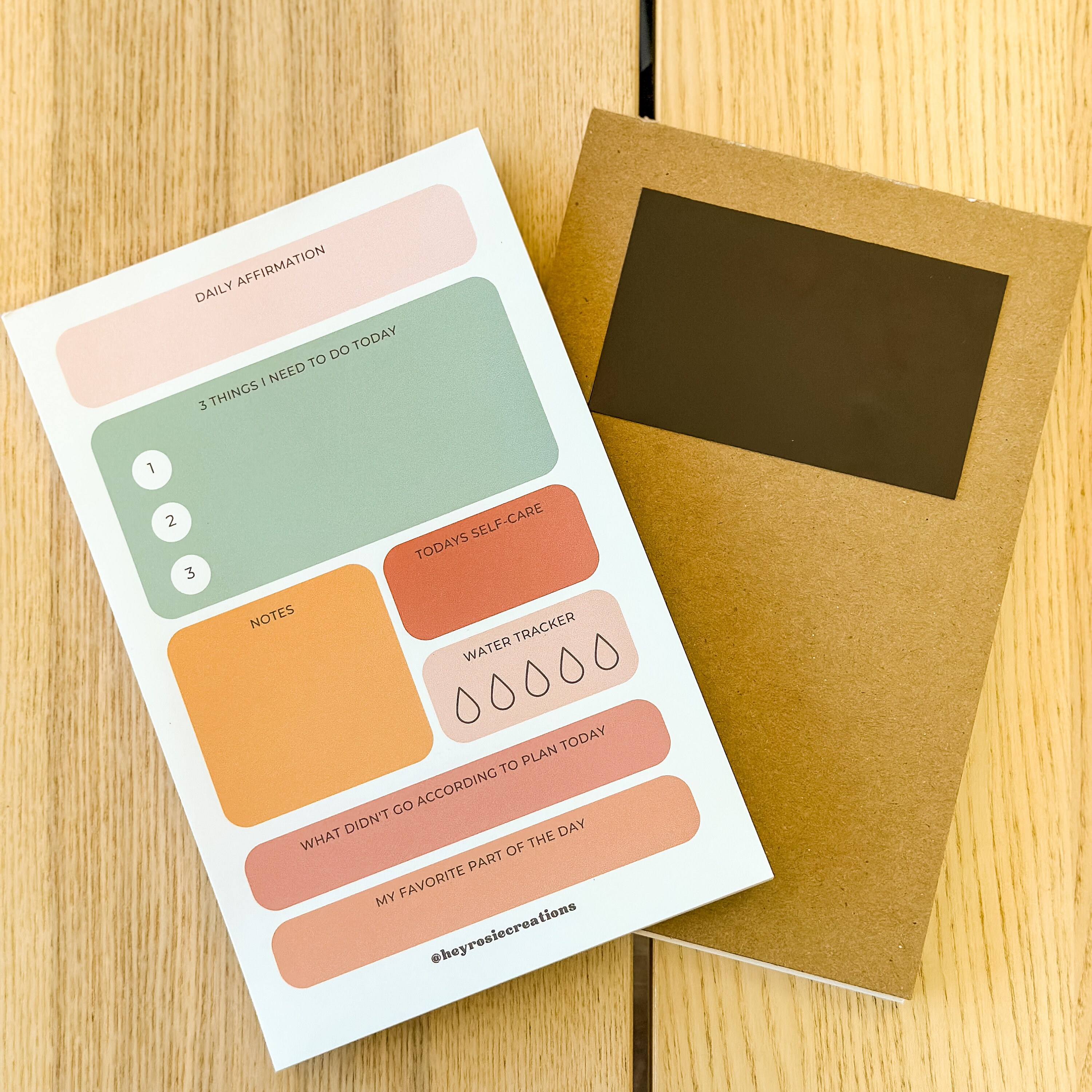 Daily notepad planner half sheet planner todo list etsy