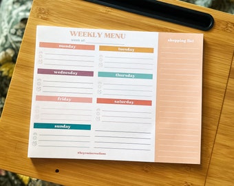 Kladblok weekmenu