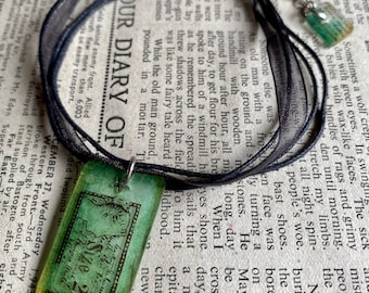 Green shrink steampunk bracelet