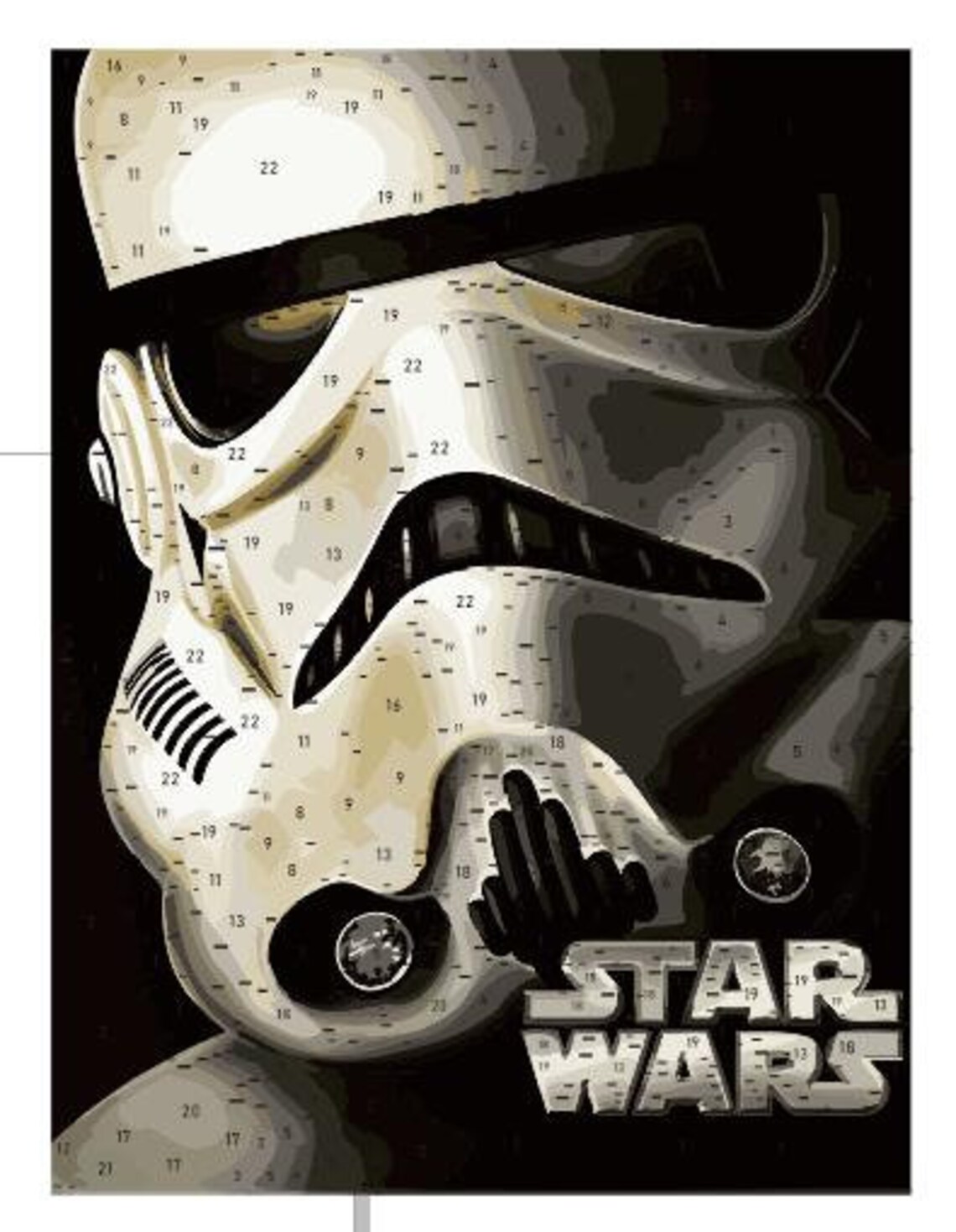 Star Wars Paint by Numbers Kit Stormtrooper Painting Canvas Etsy