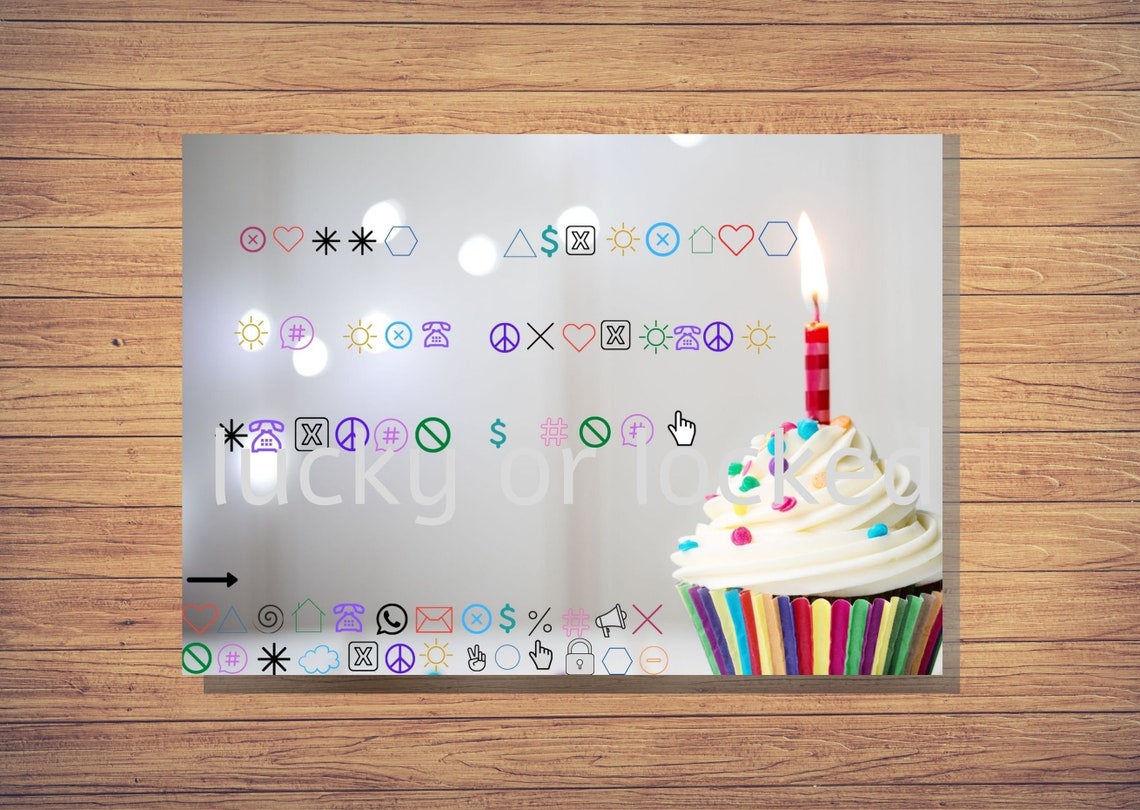 Printable Escape Room Birthday Card, Puzzle Greetings (PDF & PNG) - Etsy
