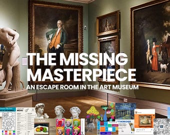 Printable Art Heist Escape Room, Party game, Museum Puzzle Activity (PDF Download)