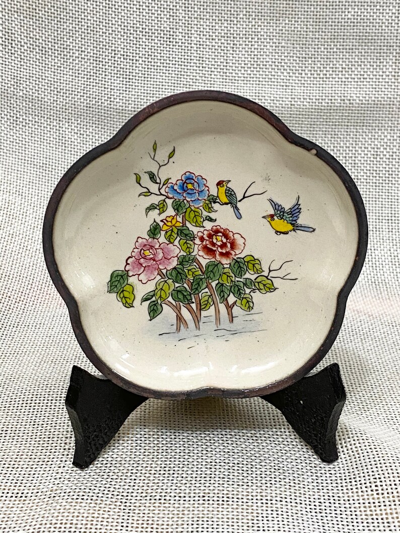 The Cloisonné Plates With Painted Enamel Technology Made in Etsy