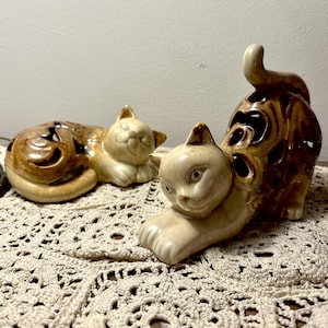 Pair of Porcelain Cats