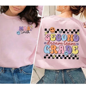 Teacher Shirt, Second Grade Dream Team Shirt, Retro Second Grade Era Shirt, Teacher 2nd Grade Shirt, Teacher Gift, Teacher Appreciation Gift