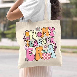 Cadeau de sac fourre-tout enseignant, cartable époque enseignante, sac fourre-tout époque enseignante, cartable de rentrée, cadeau de remerciement pour enseignant, cartable enseignant