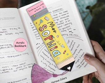 Personalized Teacher Bookmarks, Custom Teacher Gifts, Librarian Gifts, Thank you Teacher Gift, Back To School, Teacher Appreciation Gift