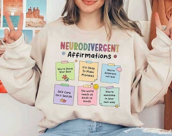 Neurodivergent Affirmations Shirt, Autism Acceptance, Special Education Teacher