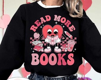 Teacher Valentine Shirt, Teacher Heart Reading Shirt, Book Lovers Shirt, Read More Books, Valentines Teacher Shirt, Teacher Valentines Gifts