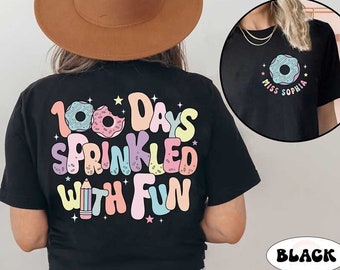 Teacher 100 Days of School Shirt, Teacher 100 Days Sprinkled With Fun, 100th Day Of School, Funny Teacher Shirt, Teacher Appreciation Gift
