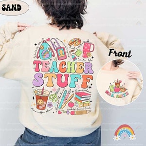 Teacher Shirt, Can't Talk Right Now Doing Teacher Stuff, Teacher Life Shirt, Kindergarten Teacher, Back To School, Teacher Appreciation Gift image 5
