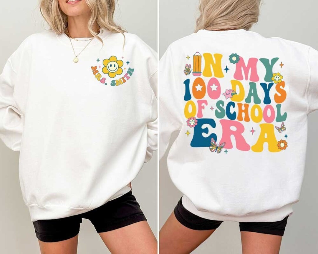100 Days of School Teacher Shirt in My 100 Days Era 100th - Etsy