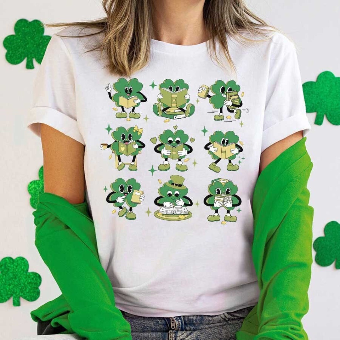 Teacher St Patrick Day Shirt, Teacher Reading Shirt, Lucky Teacher ...