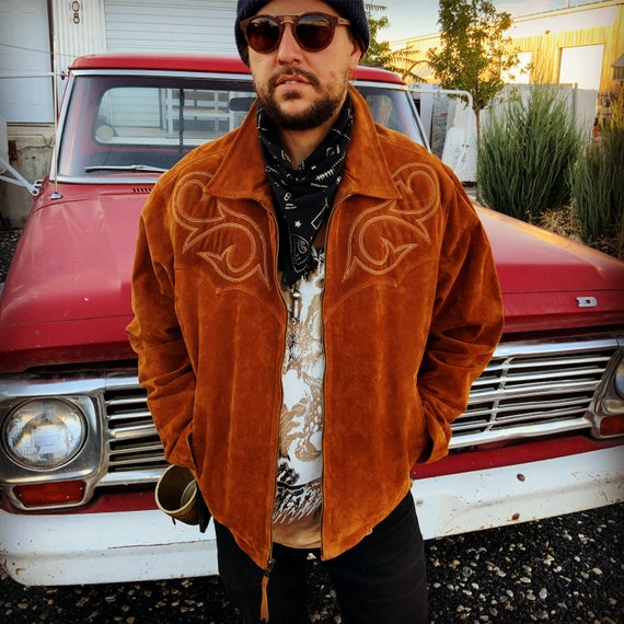 70's Vintage Western Leather Jacket