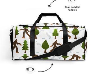 Sasquatch Duffle Bag: Elusive Bigfoot Gym Bag