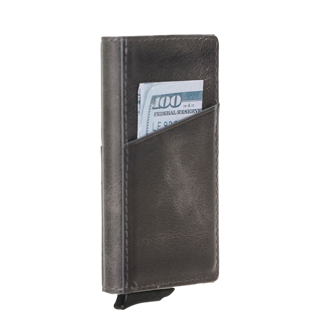 Minimalist Leather Pop up Wallets for Men RFID Blocking Mens Etsy