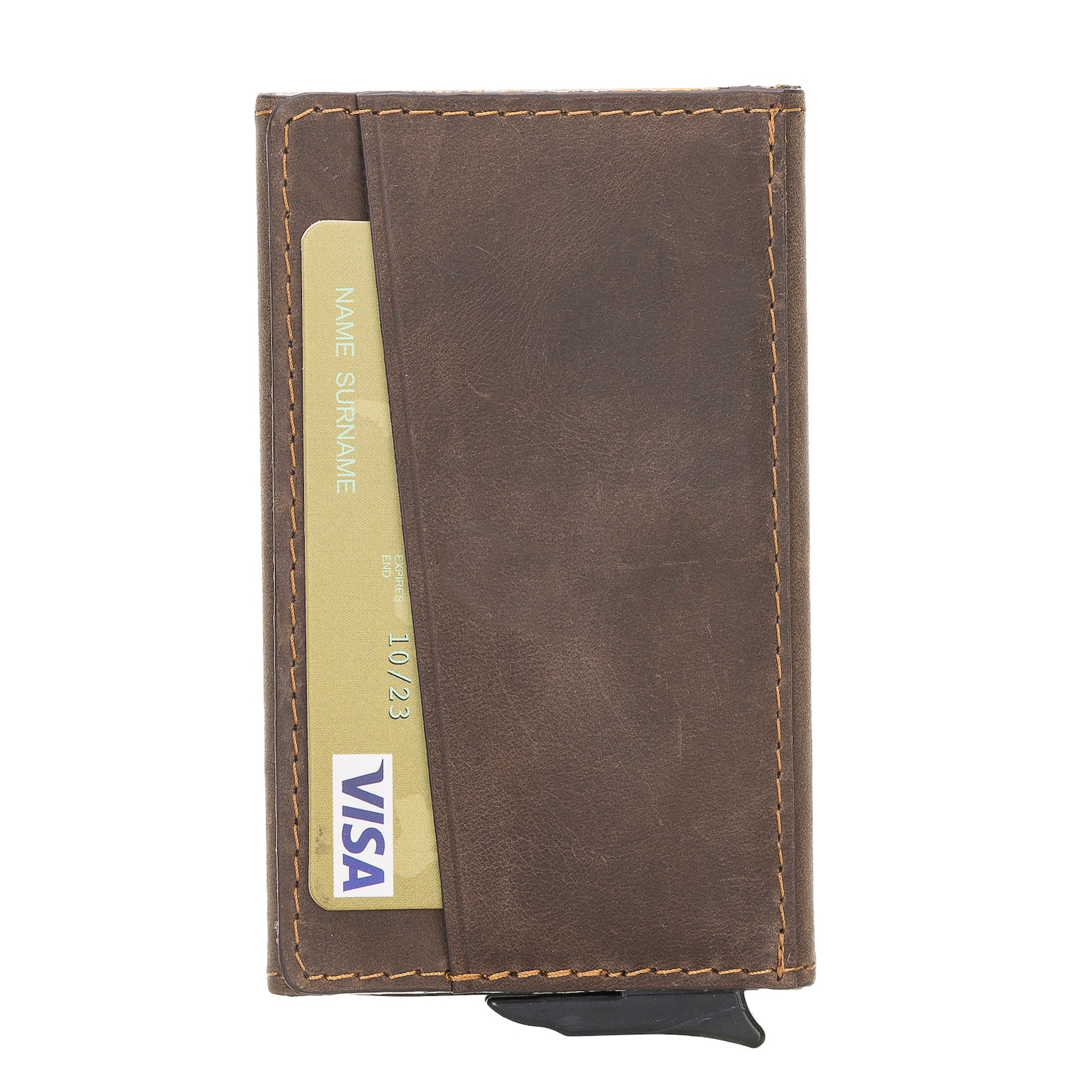 Minimalist Leather Pop up Wallets for Men Mens Slim Wallet Etsy