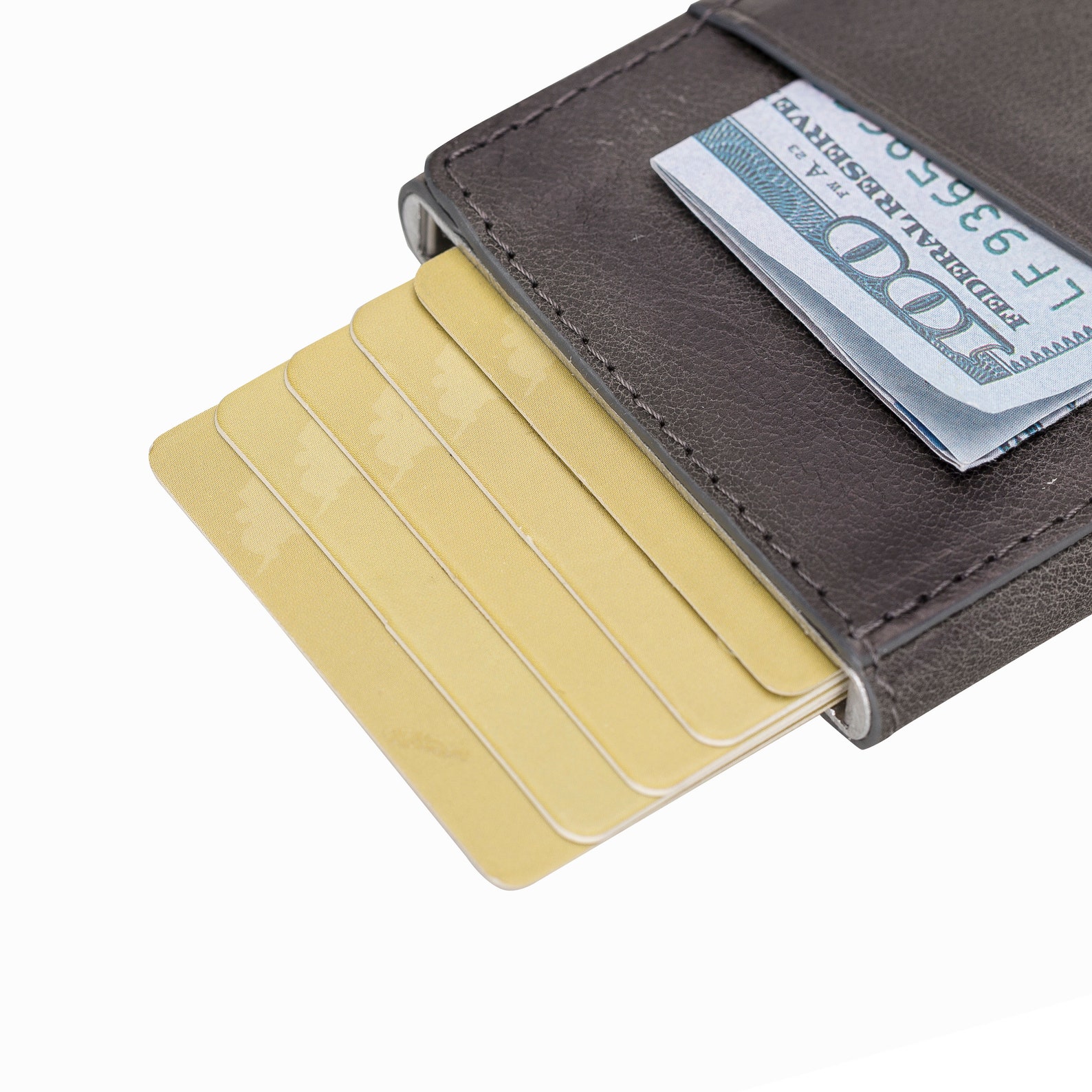 Minimalist Leather Pop up Wallets for Men RFID Blocking Mens Etsy
