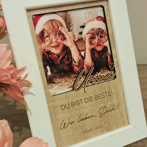 Geburtstagsgeschenk Weihnachtsgeschenk Uroma Foto Bild personalisierbar Gravur Danke Papa Vatertag Liebe Geschenkidee Geburtstag Weihnachten