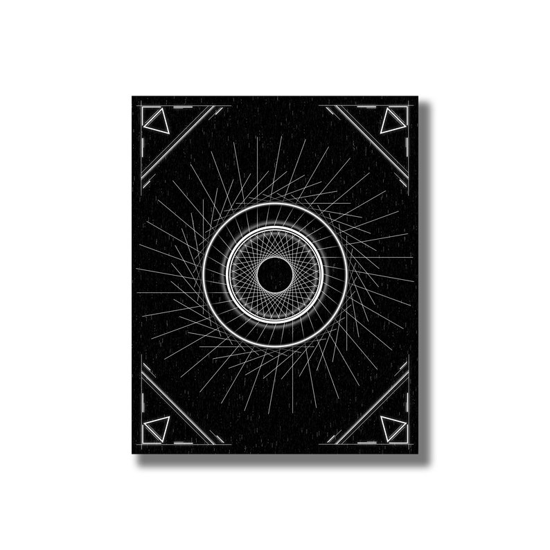 Geometric Space Vector Art Poster