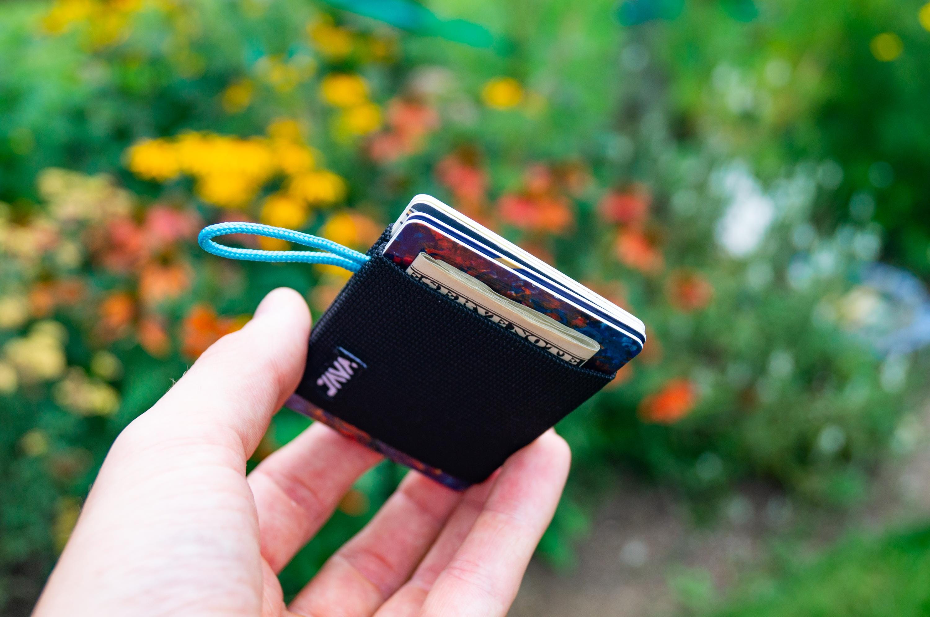 ★BLACK PURPLE☆Tyson Eylet Rope Card Wallet CANDY PATENT NICO WRAP WALLET – traceytanner