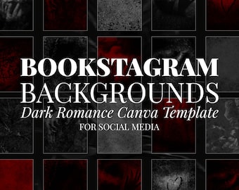 Donkere romantiek grungy horror achtergrondpakket – Instagram-berichtsjabloon