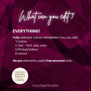 Spicy Romance Book Launch Kit – 4:5 Instagram Post Template for Authors image 9