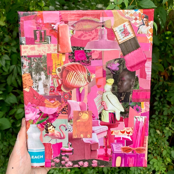 Mixed Media Collage - Etsy