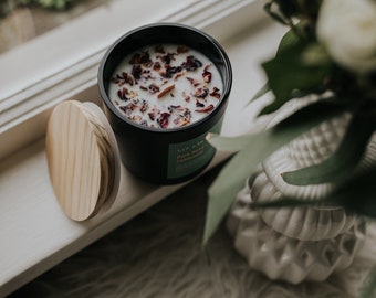 LA ROSÉ Soy Candle | Wooden Wick Candle | Natural Soy Wax Candle | non-Toxic Soy Candle