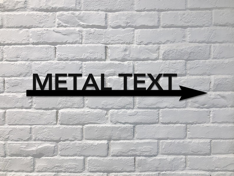 Arrow Signs for Directions Address Plaque Arrow Metal Etsy