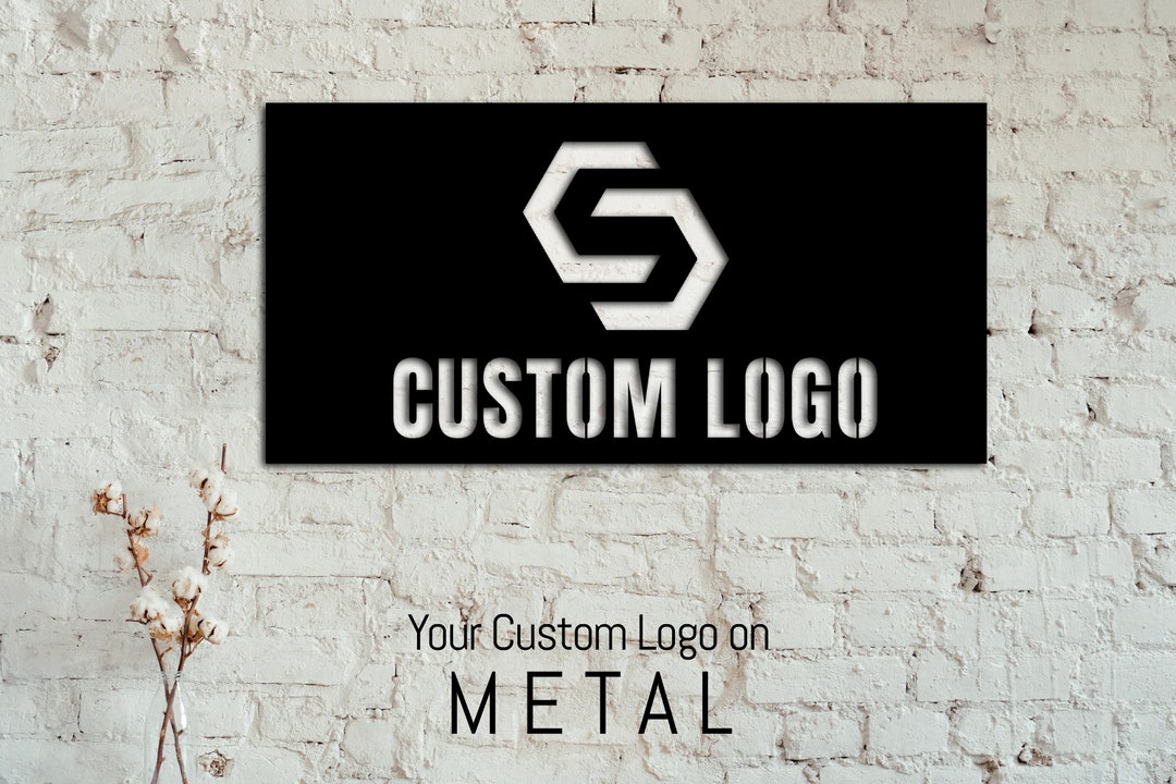 Custom Metal Sign: Cutout Text or Logo, Personalized Wall Hanging - Etsy