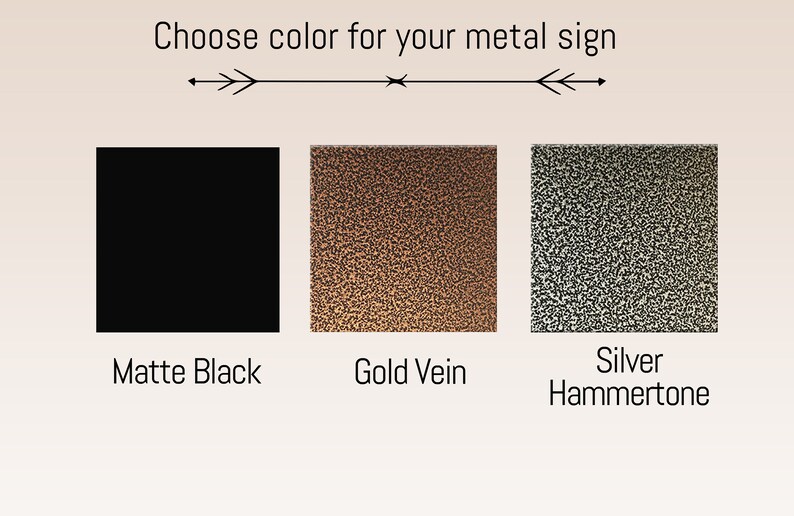 Arrow Signs for Directions Address Plaque Arrow Metal Etsy