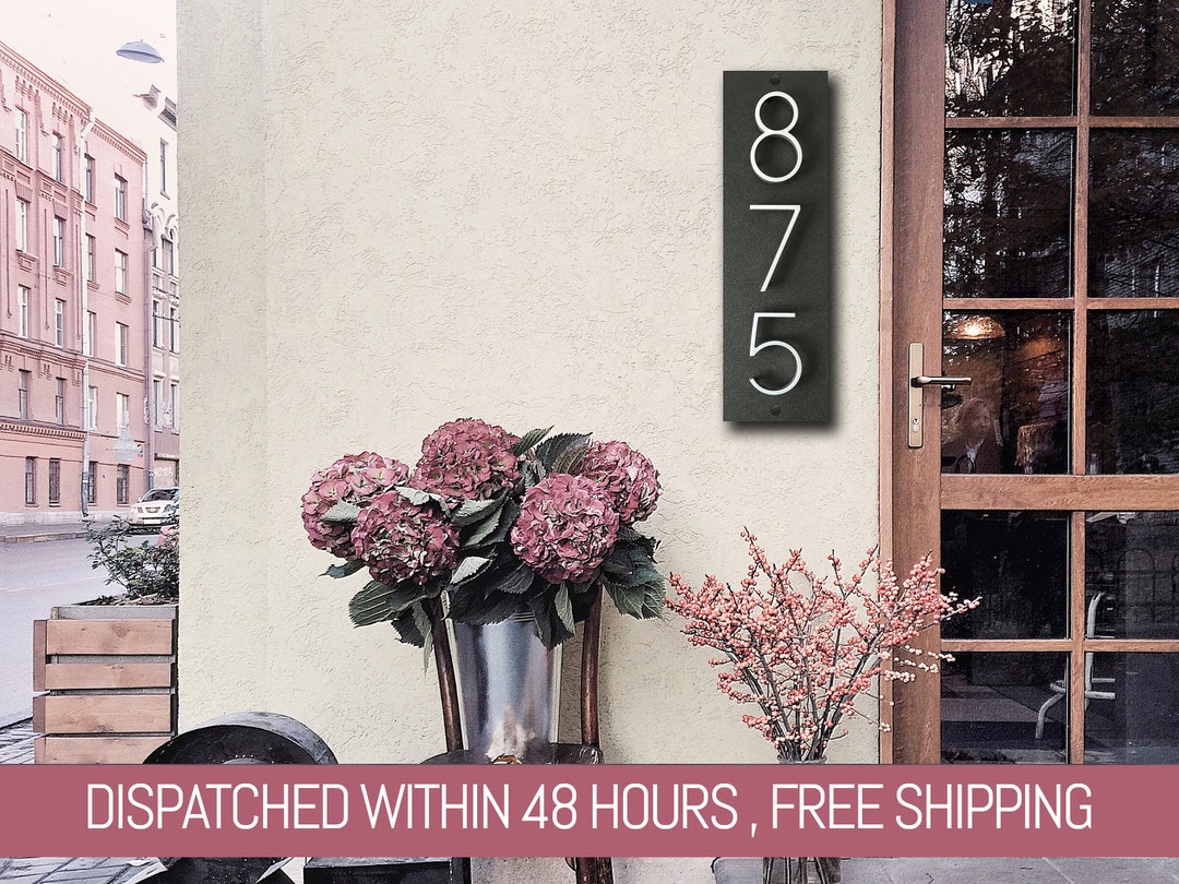 Address Number Available in Vertical and Horizontal Direction, Modern