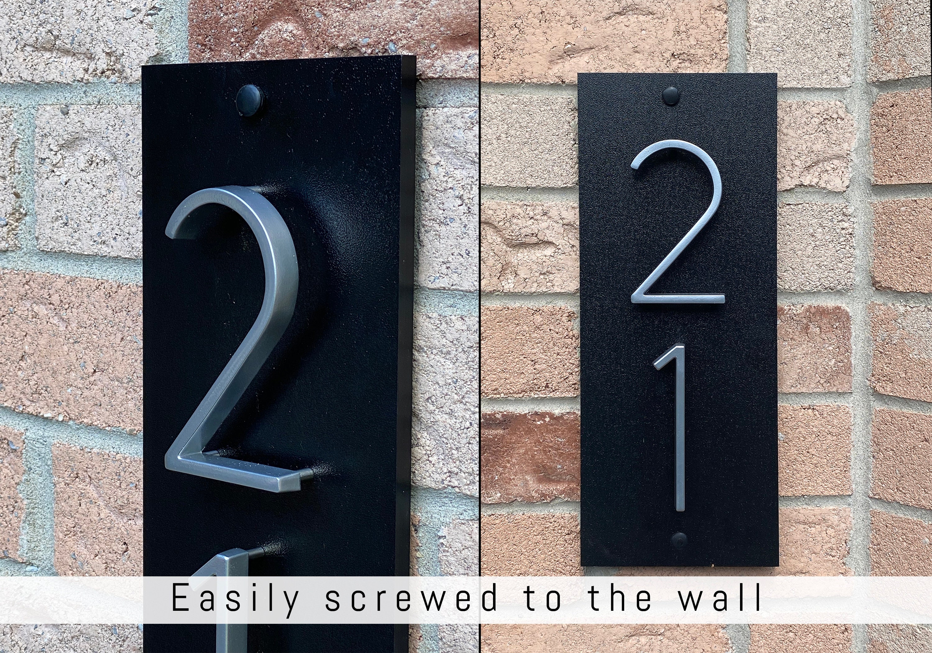 Vertical & Horizontal House Number | House Number Plaque | Address ...