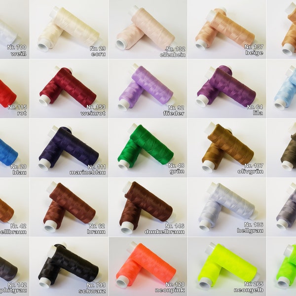 Nähgarn elastisches Garn für Stretchstoffe 100 % Polyester versch. Farben
