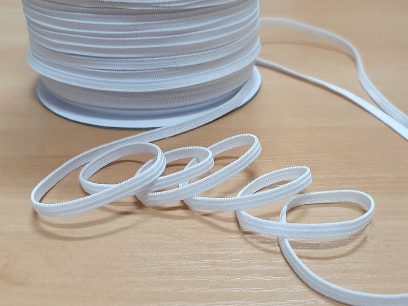 10 m rubber band 4, 5, 8, 10, 15, 20, 25, 30, 35, 40, 45, 50 mm white, black image 4