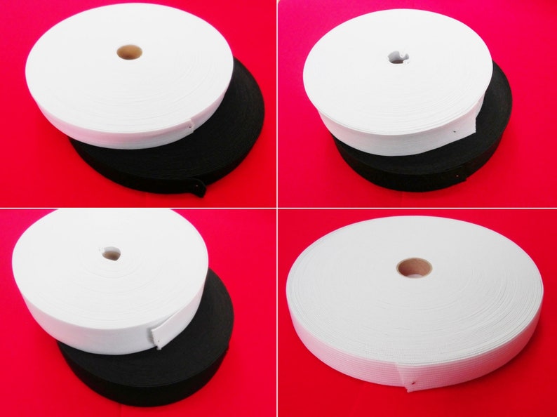 10 m rubber band 4, 5, 8, 10, 15, 20, 25, 30, 35, 40, 45, 50 mm white, black image 3