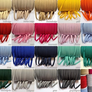 2, 5, 10 m elastic band width 7 mm color choice