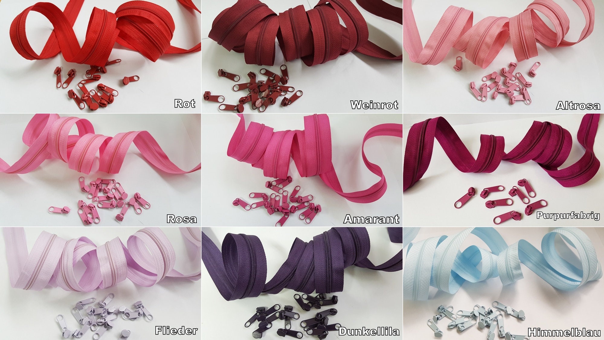 10 M Endless Zipper 5 Mm Spiral 20 Zippers nonlock / Etsy