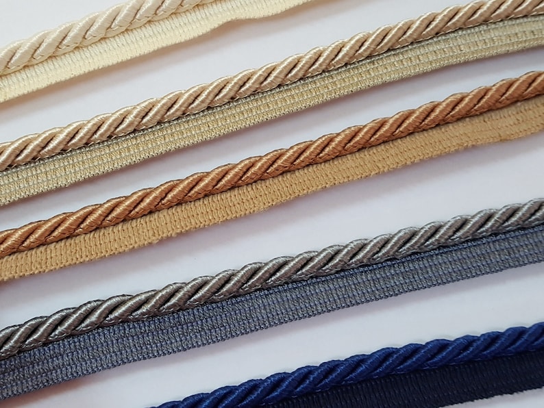 3 m piping cord, piping cord, border, edge ribbon, satin cord, decorative cord image 1