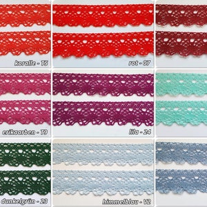 Lace trim width 32 mm bobbin lace crochet trim acrylic 4229 image 3