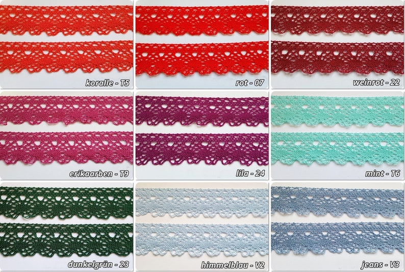 Lace trim width 32 mm bobbin lace crochet trim acrylic 4229 image 3