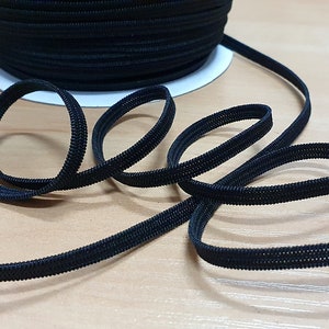 10 m rubber band 4, 5, 8, 10, 15, 20, 25, 30, 35, 40, 45, 50 mm white, black image 5