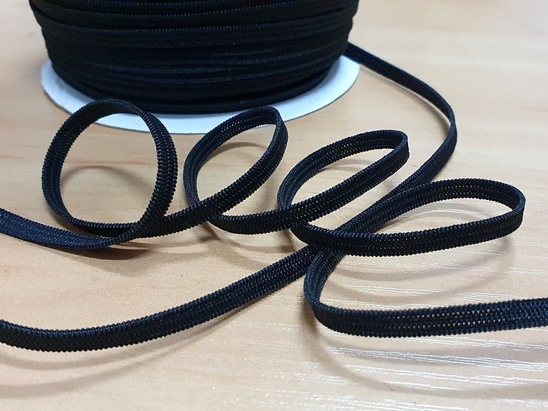 10 m rubber band 4, 5, 8, 10, 15, 20, 25, 30, 35, 40, 45, 50 mm white, black image 5