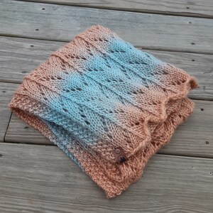 The Shetland Shawlette | Hand-knit Light Shawl Wrap/Throw | Delicate Handmade Shawl | Scarf | Gift for Her | Hand-knit Gifts | Spring Shawl