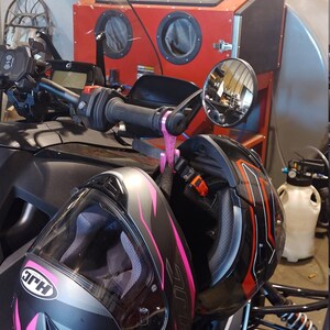 clearish Pink PETG tall hook