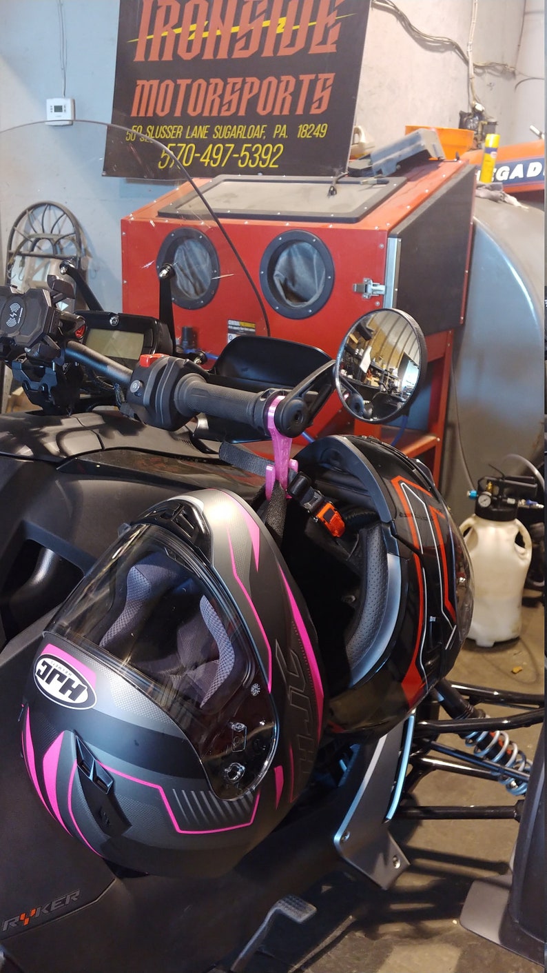 clearish Pink PETG tall hook