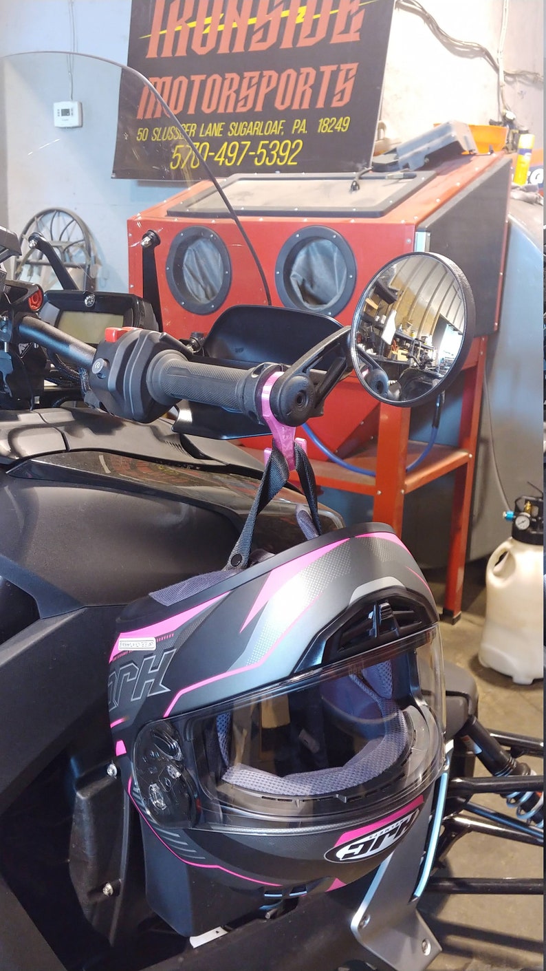 clearish Pink PETG short hook