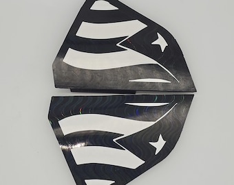 Puerto Rico Flag cutout RYKER SET of 2 fuel tank opening covers for Can-am Ryker