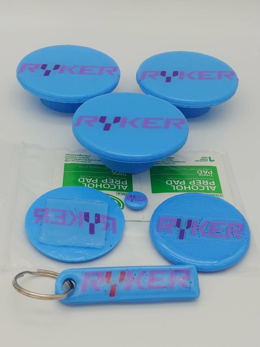 Ryker Emblems RYKER FULL SET of 3 Outer Wheel Caps 3 Emblems and Matching - Etsy
